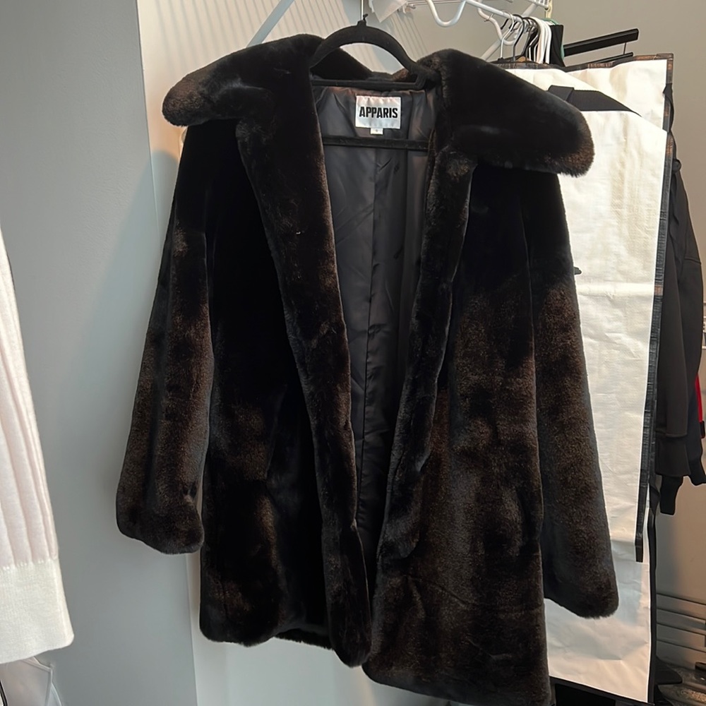 Apparis Alix Faux Fur Coat (Size S)